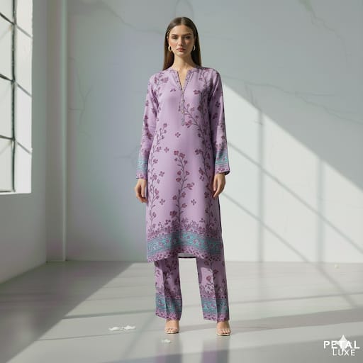 Lilac Oasis - Premium 2-Pc Unstitched